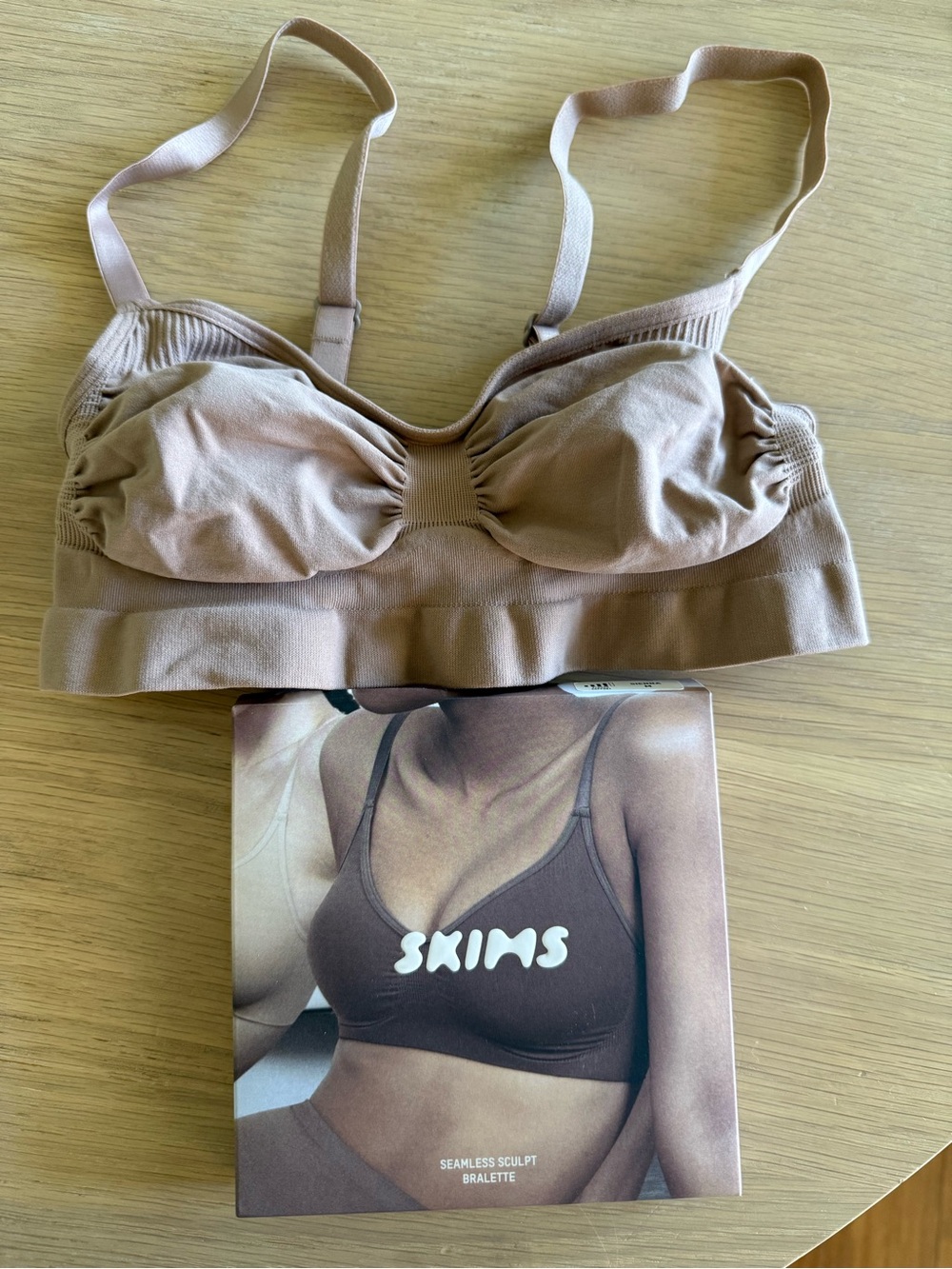 SKIMS sculpture bralette sienna color